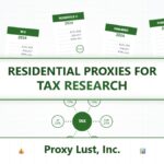 Residential Proxies for Tax Research